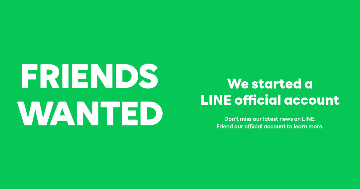 経営店舗の公式LINEです。